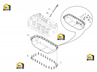 Поддон картера в сборе