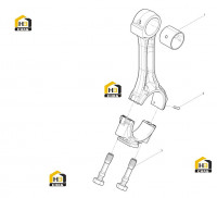 Шатун в сборе