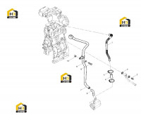 Трубка охлаждающей жидкости масляного радиатора