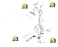 Группа масляных труб турбонагнетателя