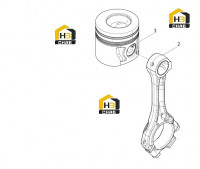 Шатун поршня в сборе