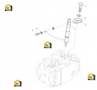 Форсунка топливная с креплением