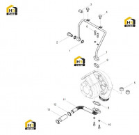 Патрубок масляный турбокомпрессора