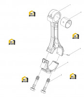 Шатун в сборе