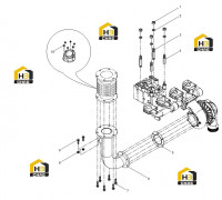 Коллектор выпускной задний
