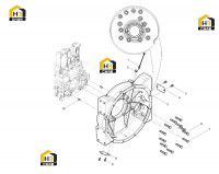 Корпус маховика с комплектующими