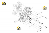 Крышка передняя с комплектующими