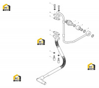 Патрубок масляный турбокомпрессора
