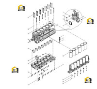 Узел блока цилиндров
