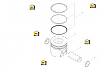 Поршень цилиндра в сборе
