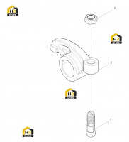 Коромысло выпускное