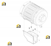 Крепление воздухозаборника
