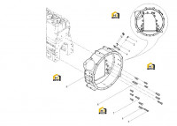 Корпус маховика в сборе