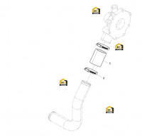 Патрубок впускной водяного насоса