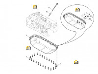 Поддон и щуп масляный