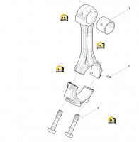 Шатун в сборе