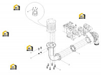 Коллектор выпускной задний