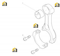 Шатун в сборе