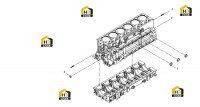 Блок цилиндров в сборе
