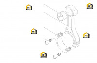 Шатун в сборе