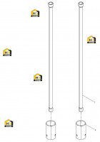 Штанга и стакан толкателя клапана