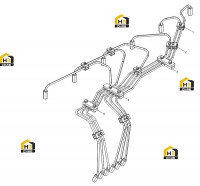 Топливопровод высокого давления в сборе