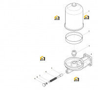Фильтр центробежный с кронштейном