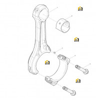 Шатун в сборе