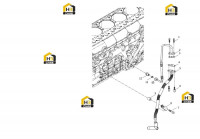 Группа масляных труб турбонагнетателя