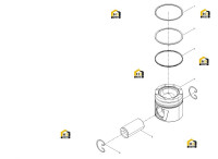 Поршень цилиндра в сборе