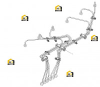 Топливопровод высокого давления в сборе