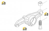 Коромысло выпускное