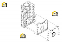 Крышка передняя двигателя