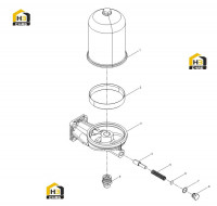 Фильтр центробежный с кронштейном
