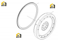 Маховик, зубчатое колесо