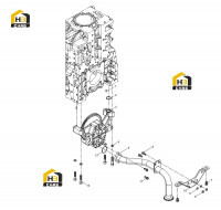 Насос масляный с крепежными болтами