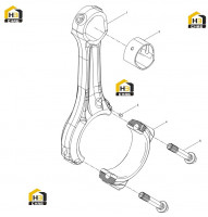 Шатун в сборе