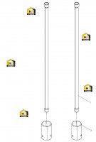 Штанга и стакан толкателя клапана