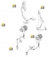 Труба масляная турбонагнетателя