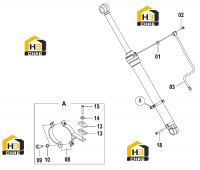 Цилиндр стрелы 10C2442(A)