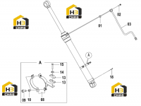 Цилиндр стрелы 10C2443(A)