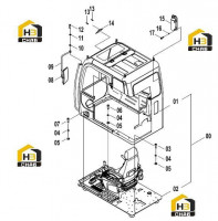 Комплектующие кабины 41E0493 001