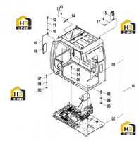 Комплектующие кабины 41E0592 000