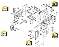 Комплектующие кабины 47C1154 001
