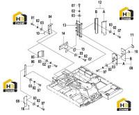 Комплектующие капота 44E0357(D)
