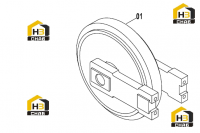 Колесо направляющее 33E0173 (E)