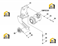 Кронштейн компрессора 46C5028 000