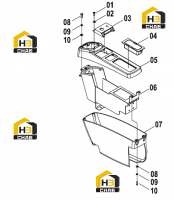 Подлокотник 34C1389 001