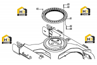 Подшипник поворотный 33E0173(B)