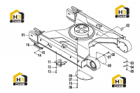 Рама гусеничная 33E0110(A)
